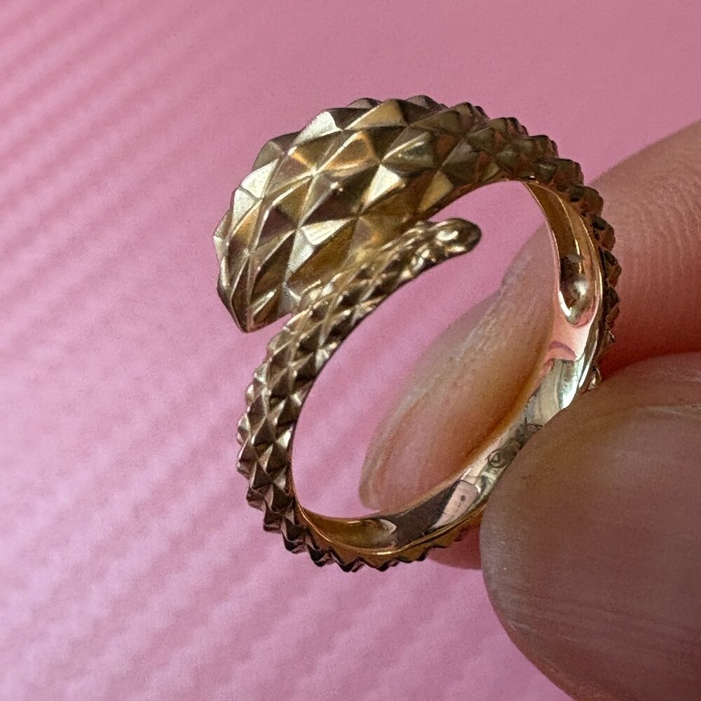 Mejuri 14k Gold Snake Ring (Size 4)